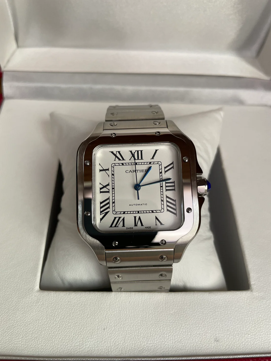 Cartier Santos - Plata - Blanco - Clásico