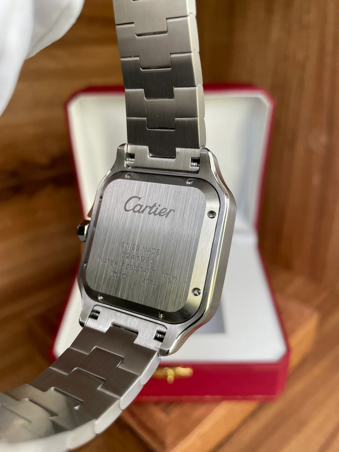 Cartier Santos - Plata - Blanco - Clásico